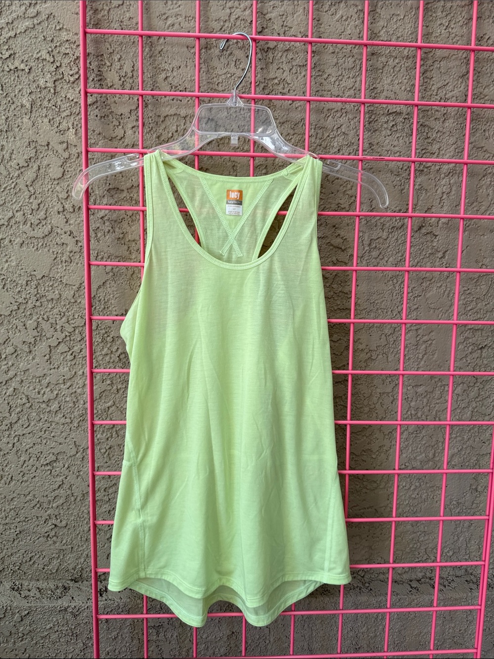 Lucy Light Lime Racerback Tank Top